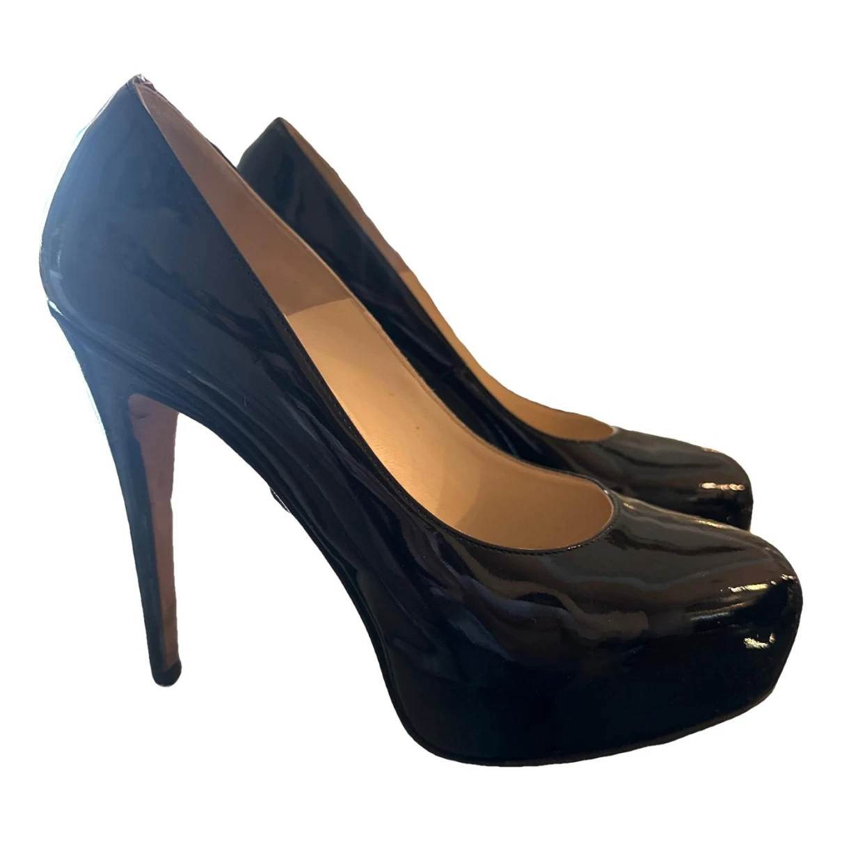 Pre-owned Brian Atwood Patent Leather Heels In Black