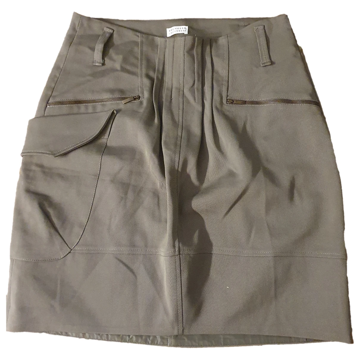 Pre-owned Brunello Cucinelli Mid-length Skirt In Grey
