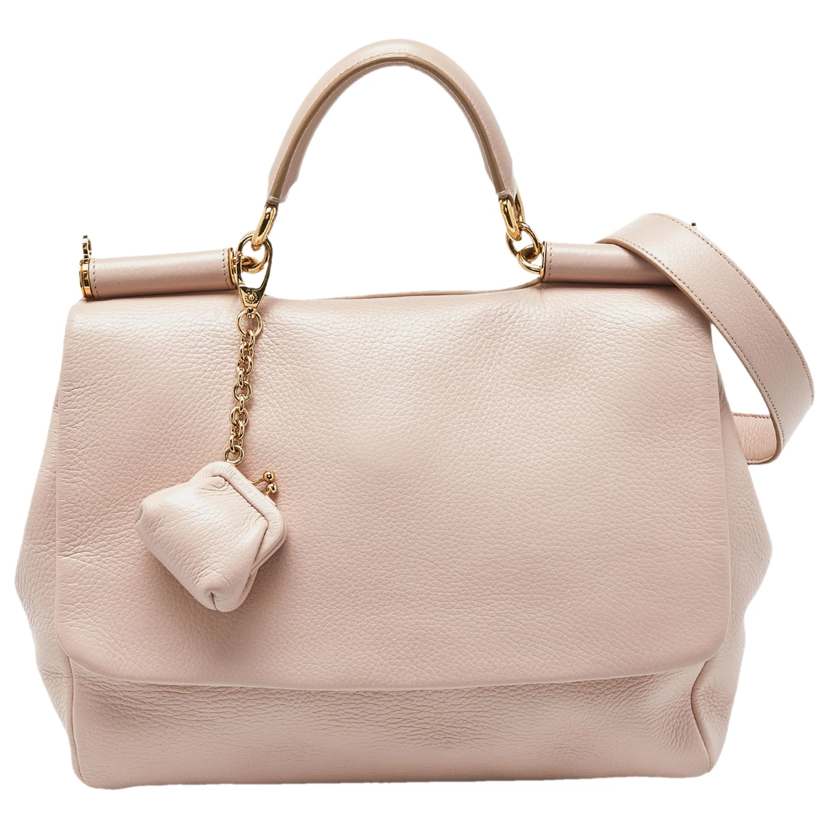 Pre-owned Dolce & Gabbana Leather Bag In Pink