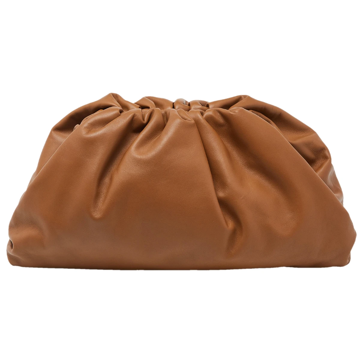 Pre-owned Bottega Veneta Leather Clutch Bag In Brown