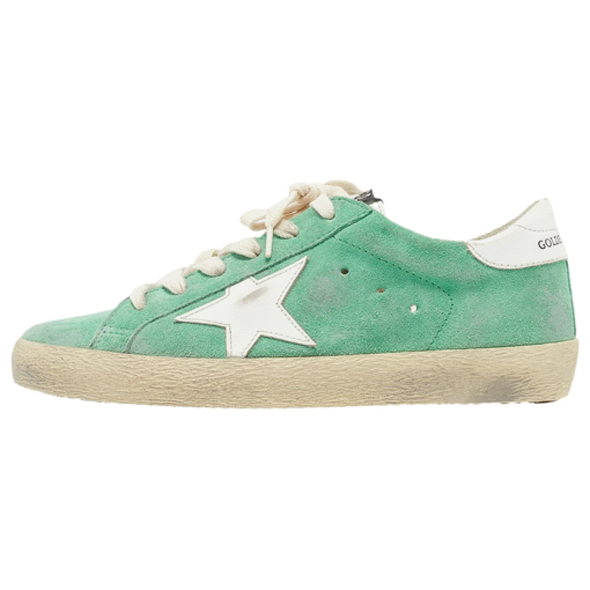 Pre-owned Golden Goose Trainers In Green