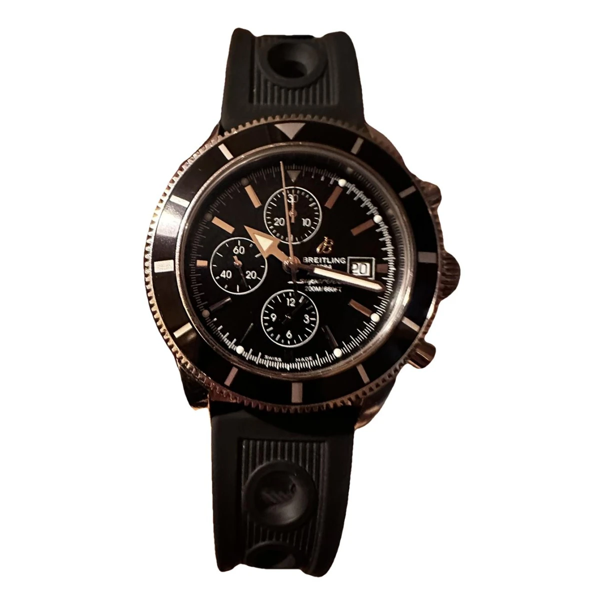 Pre-owned Breitling Superocean Watch In Black