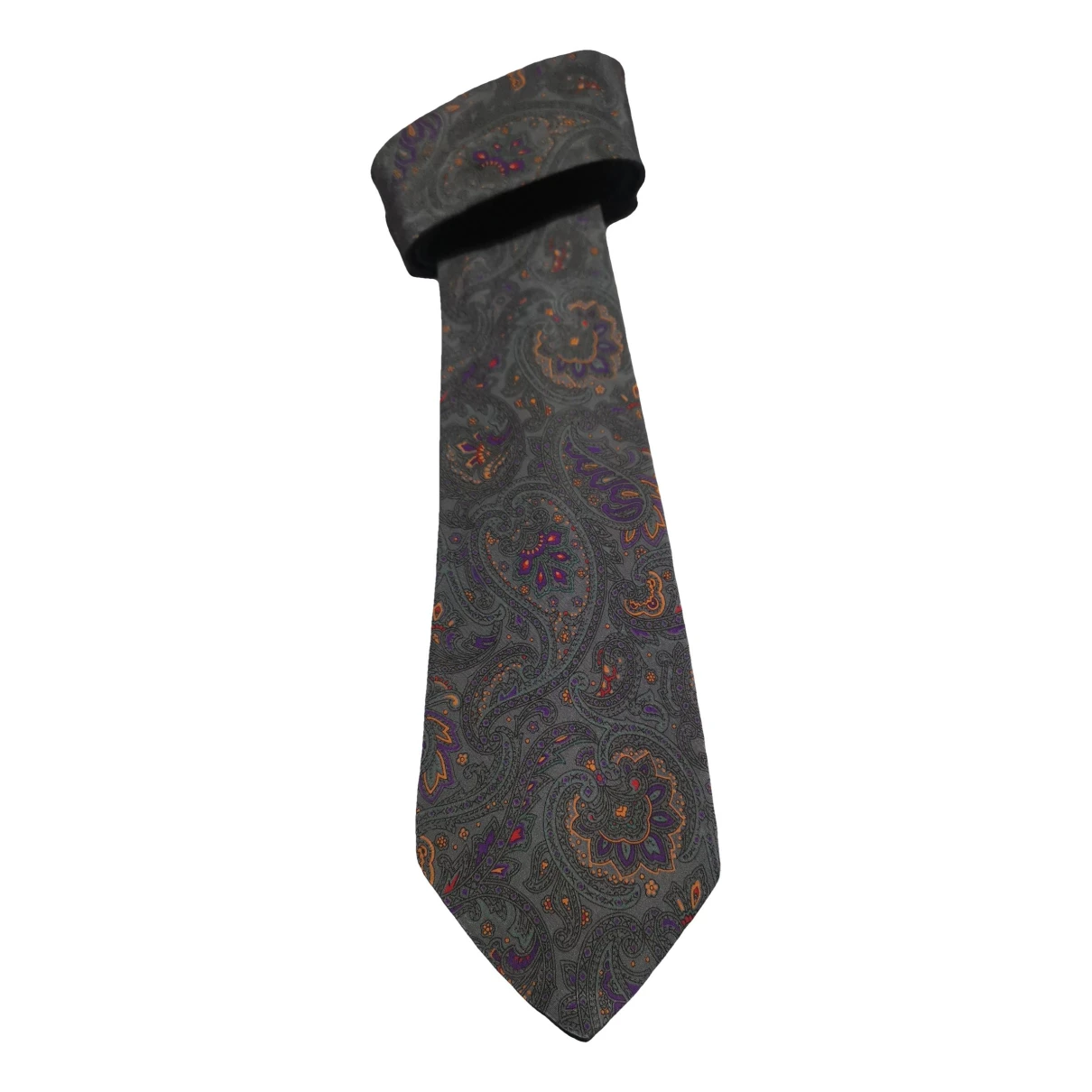 Pre-owned Roberto Capucci Silk Tie In Grey