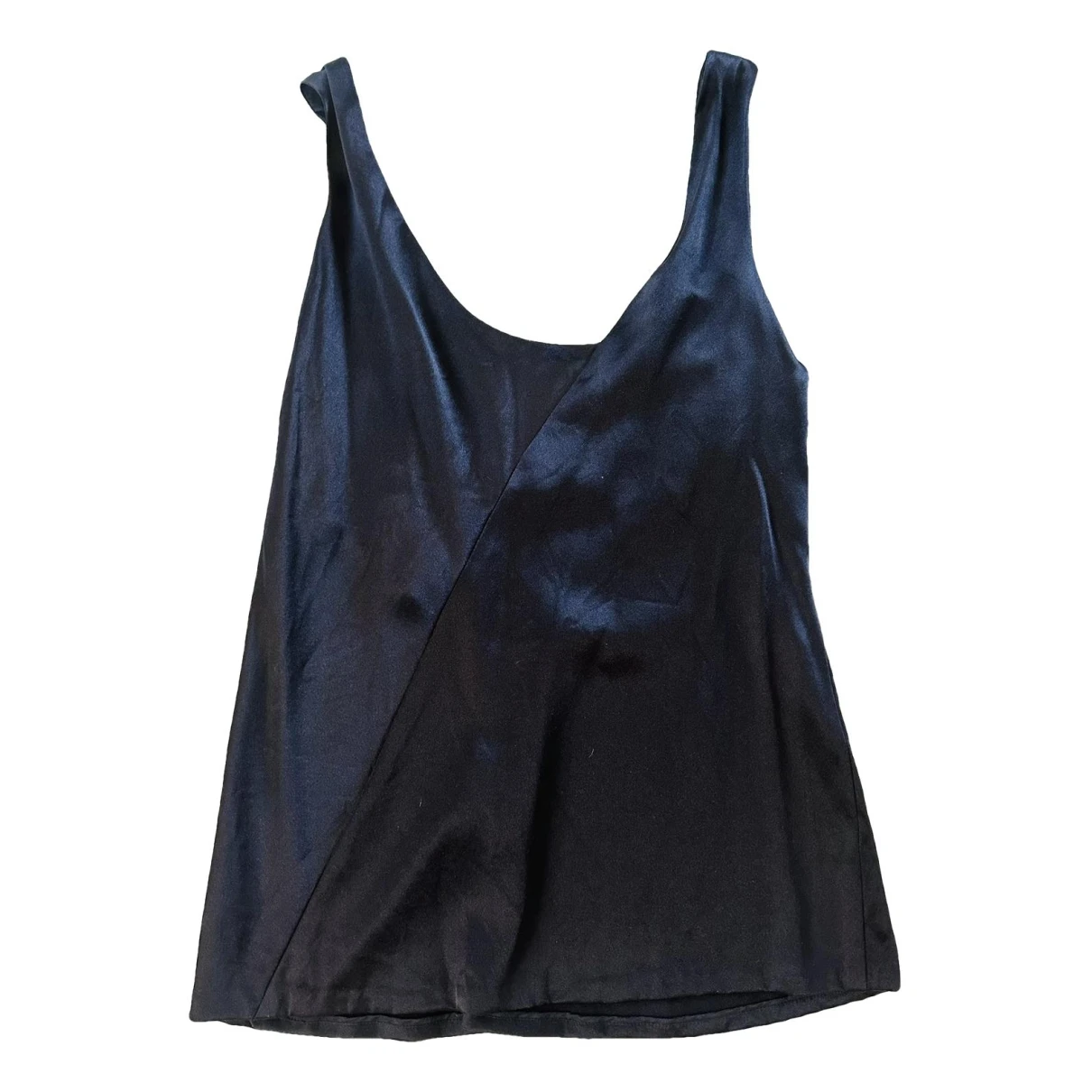 Pre-owned The Row Silk Top In Black