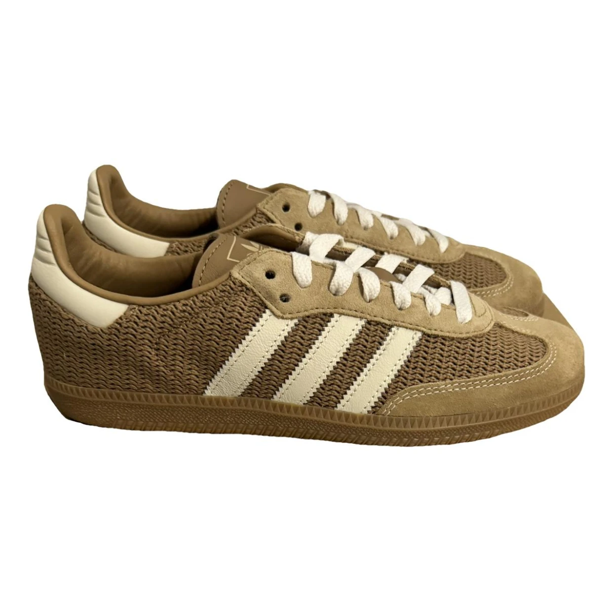 Pre-owned Adidas Originals Samba Trainers In Brown