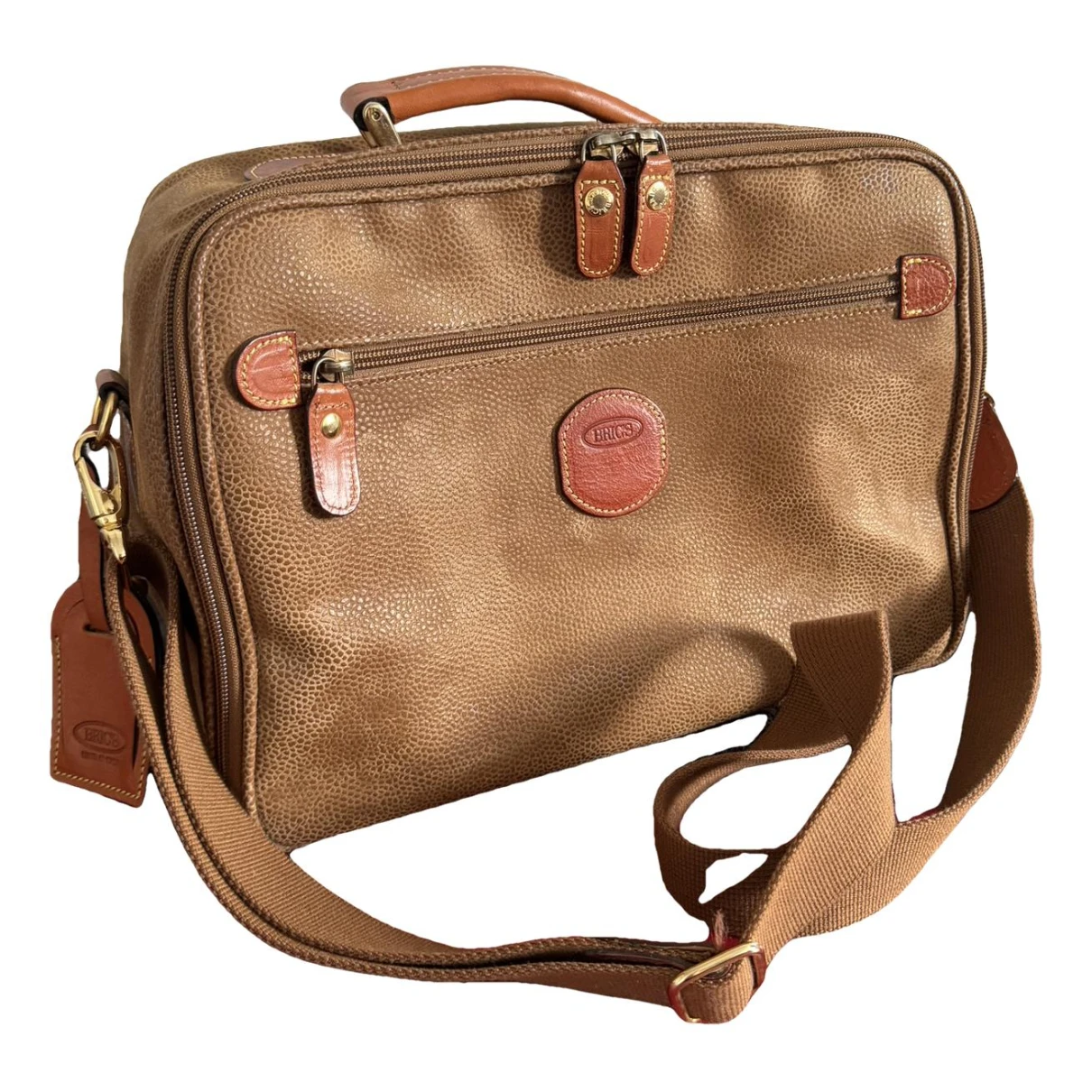Pre-owned Bric's Leather 48h Bag In Brown