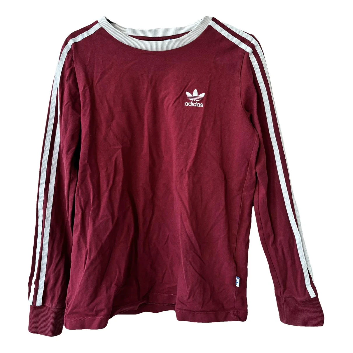Pre-owned Adidas Originals T-shirt In Burgundy