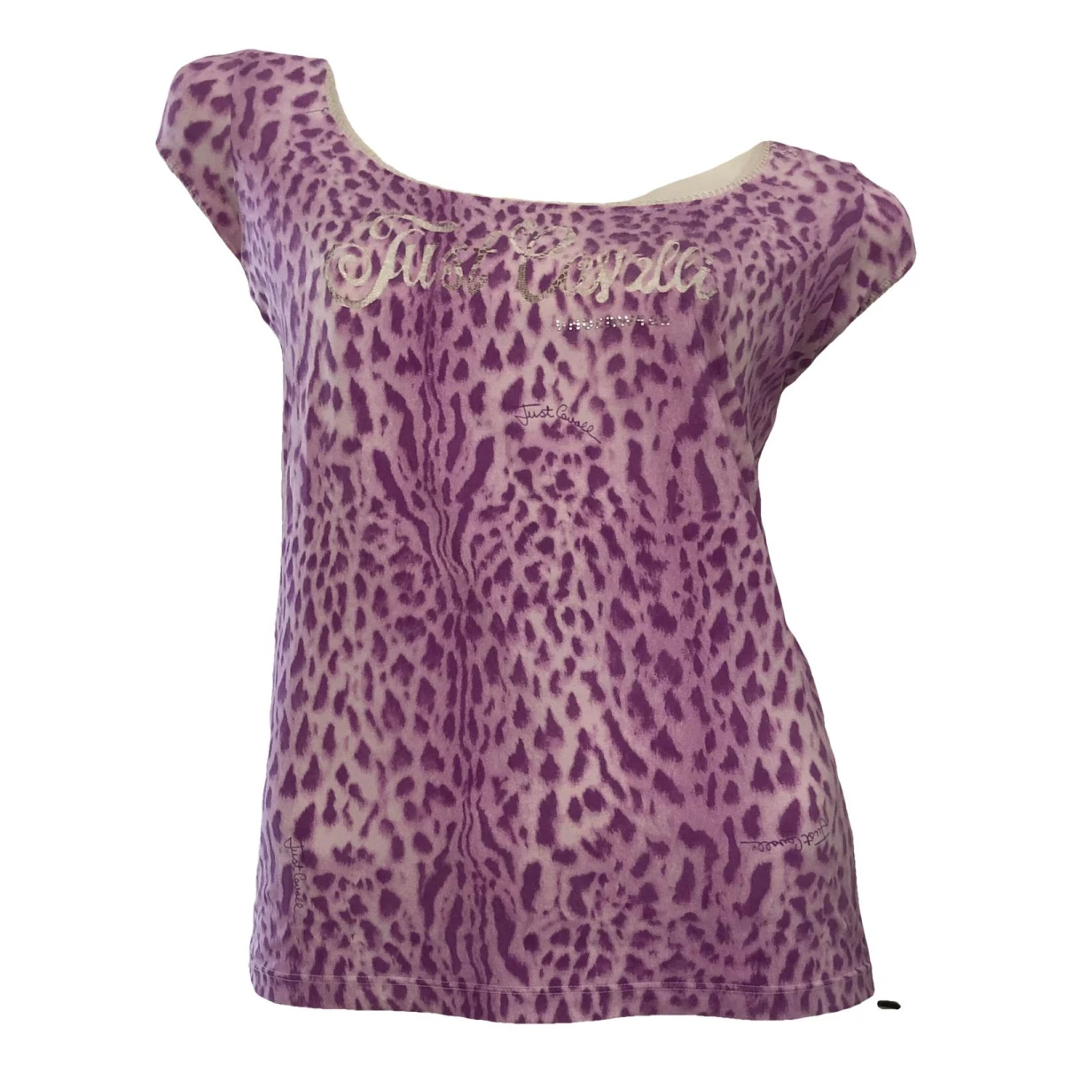 Pre-owned Just Cavalli T-shirt In Purple