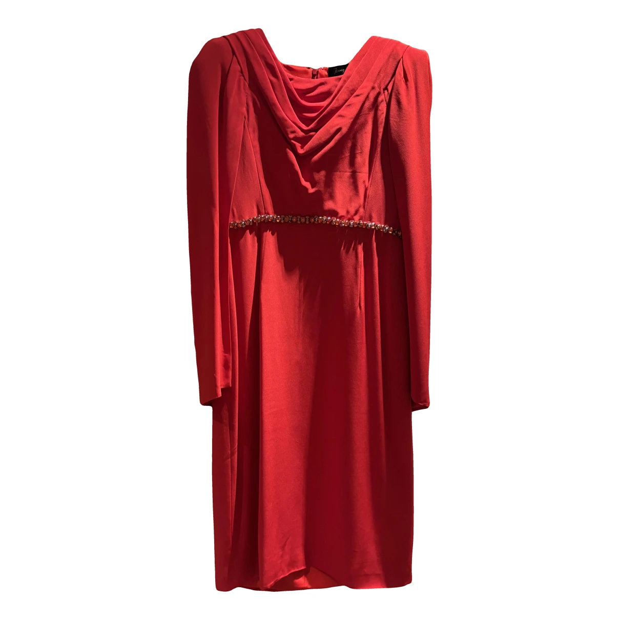 Pre-owned Jenny Packham Mid-length Dress In Red