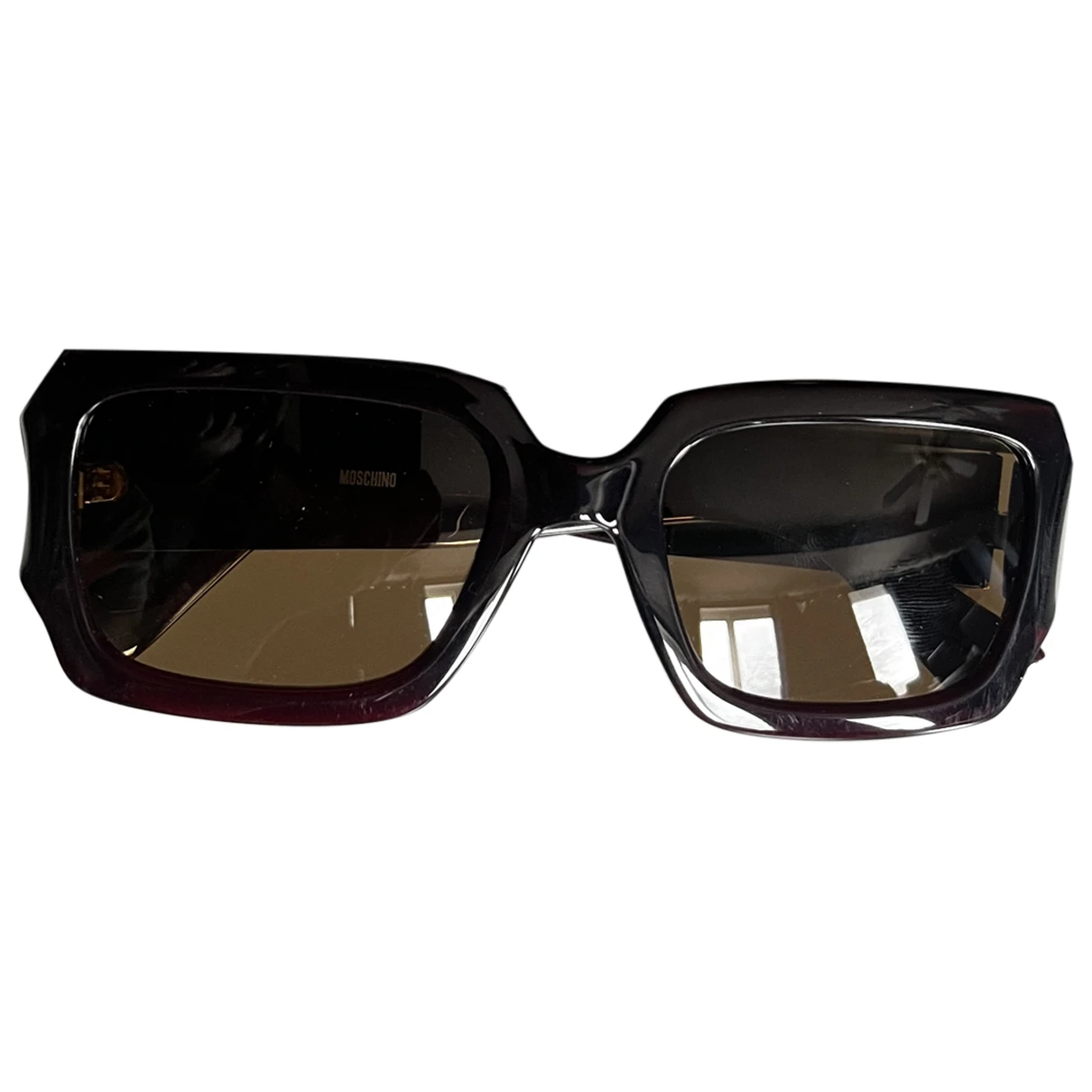 Pre-owned Moschino Sunglasses In Burgundy
