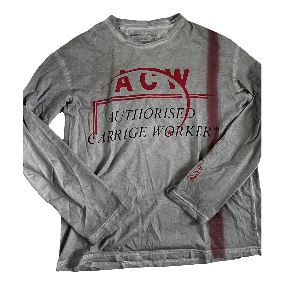 Pre-owned A-cold-wall* T-shirt In Grey