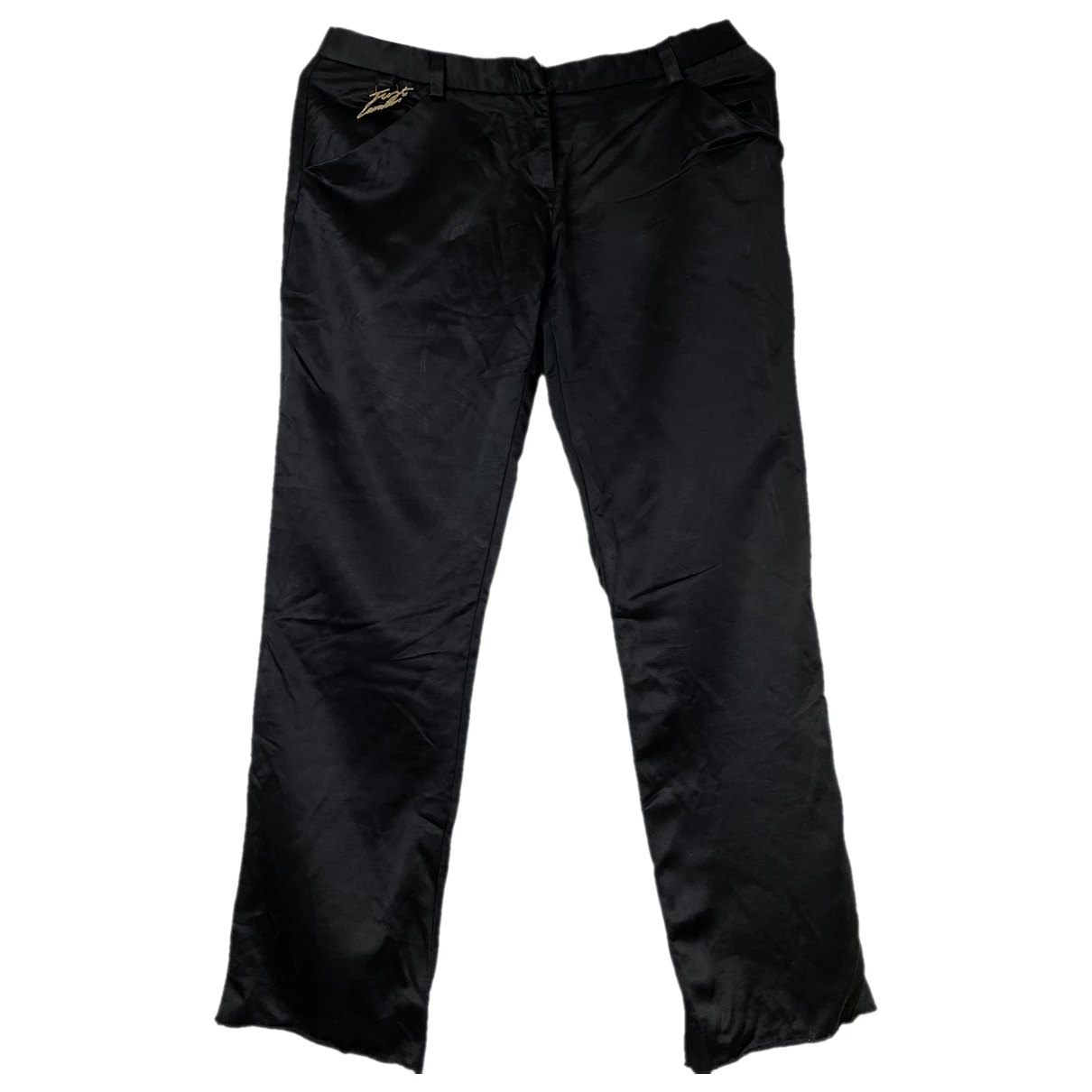 Pre-owned Just Cavalli Slim Pants In Black