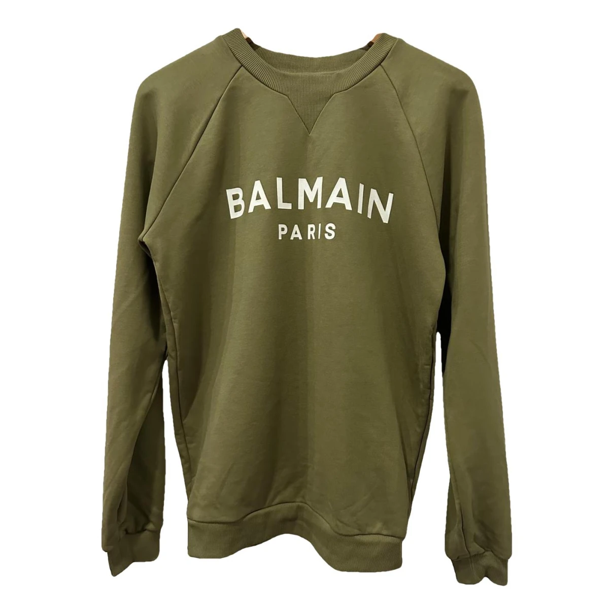 Pre-owned Balmain Sweatshirt In Khaki
