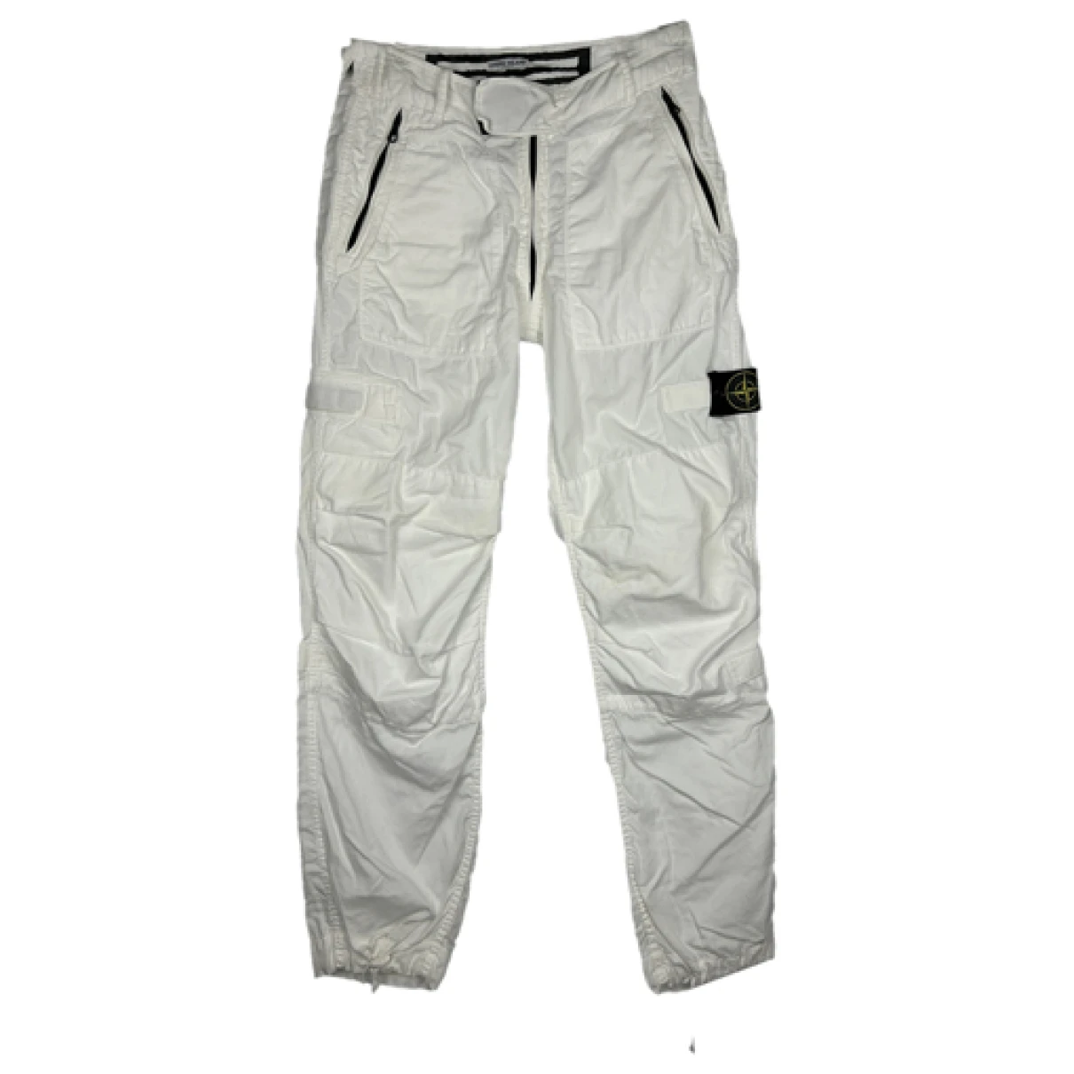 Pre-owned Stone Island Trousers In White
