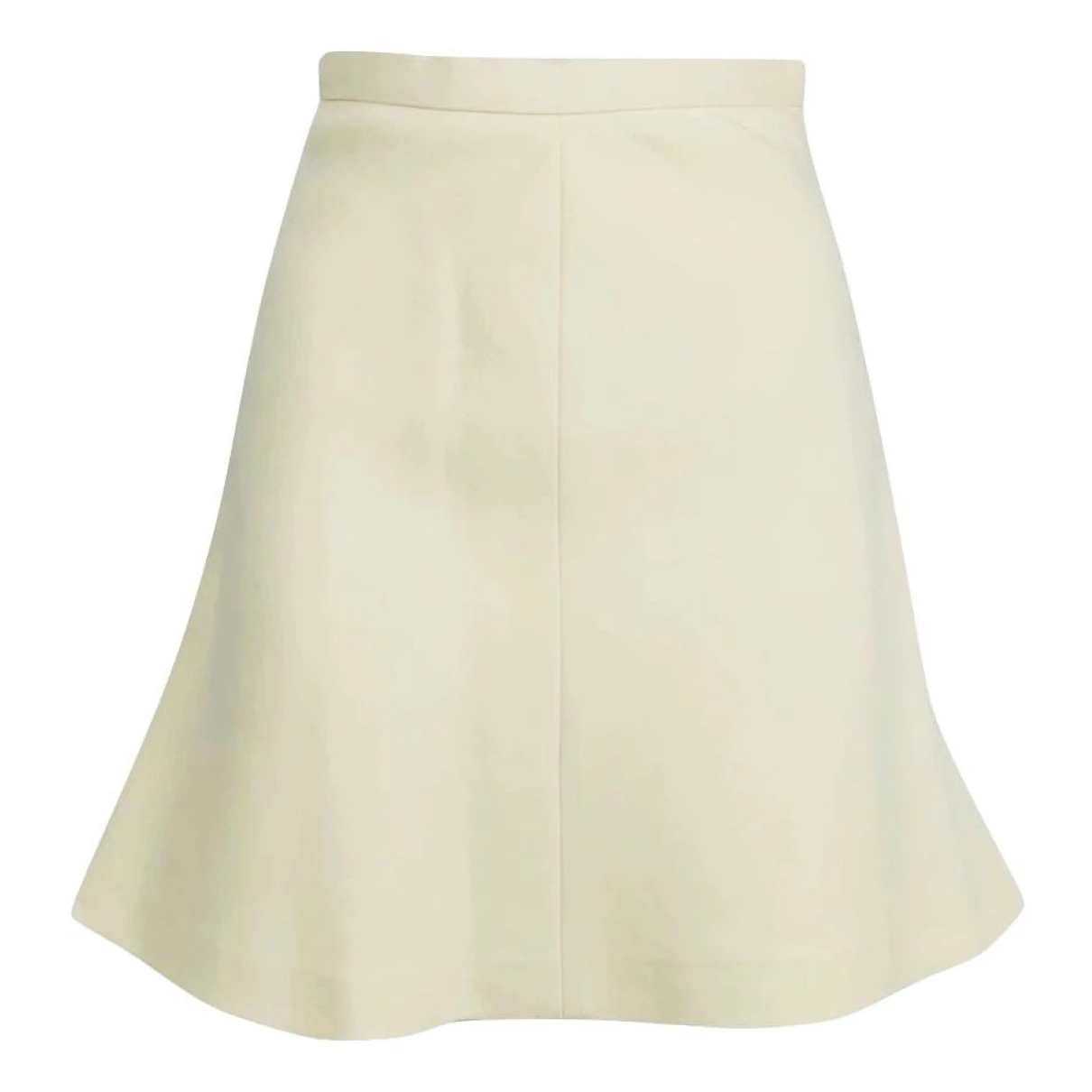 Pre-owned Dior Mini Skirt In Ecru