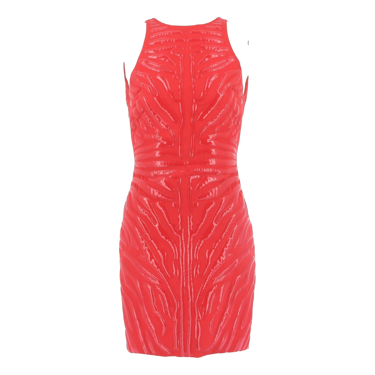 Pre-owned Versace Mini Dress In Red