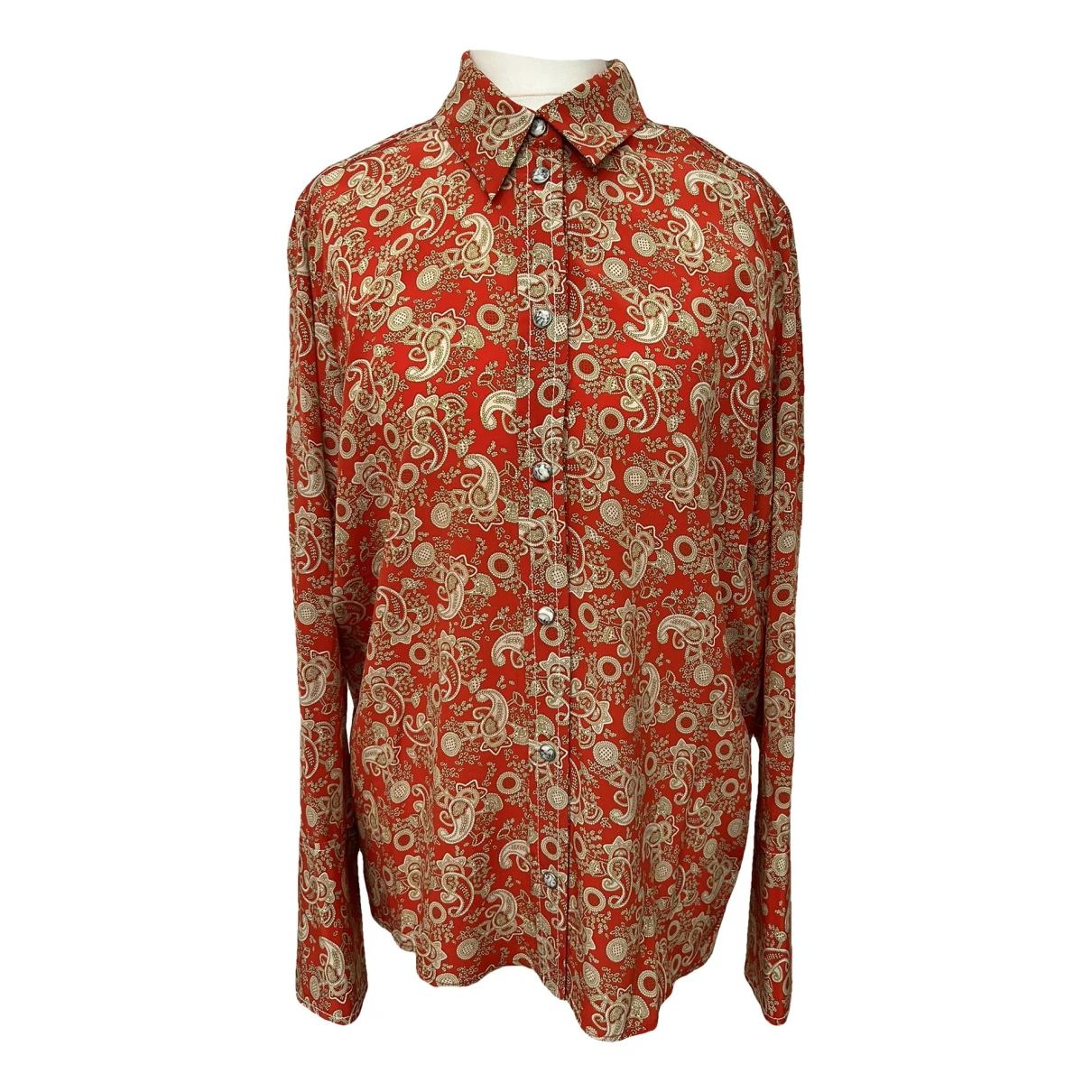 Pre-owned Sandro Silk Shirt In Multicolour
