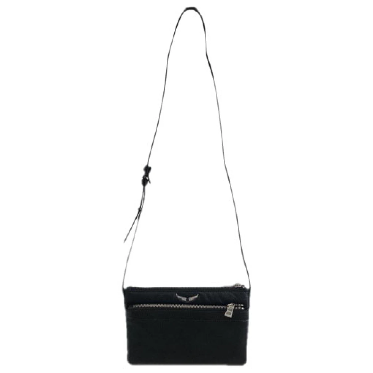 Pre-owned Zadig & Voltaire Leather Crossbody Bag In Black