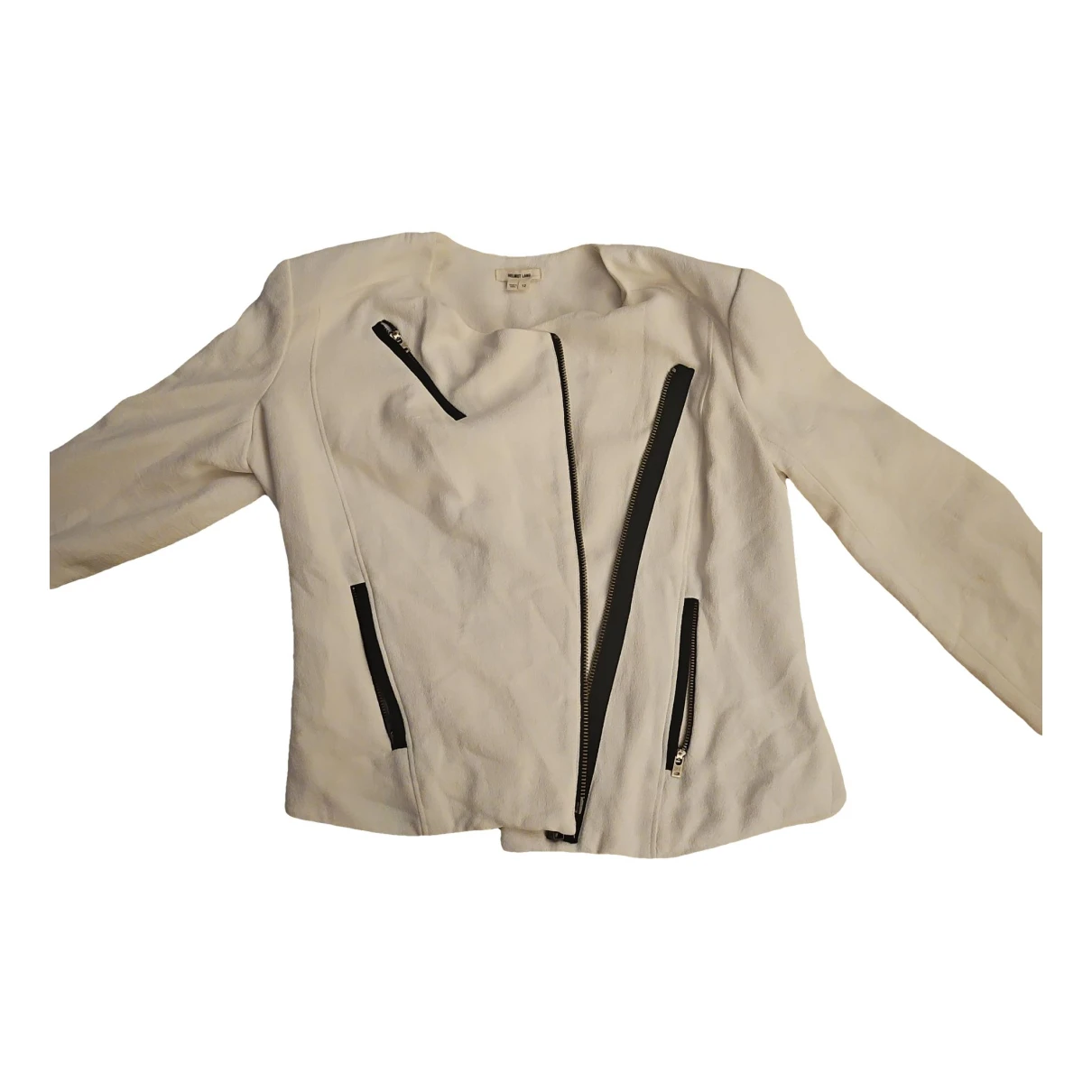Pre-owned Helmut Lang Silk Jacket In White
