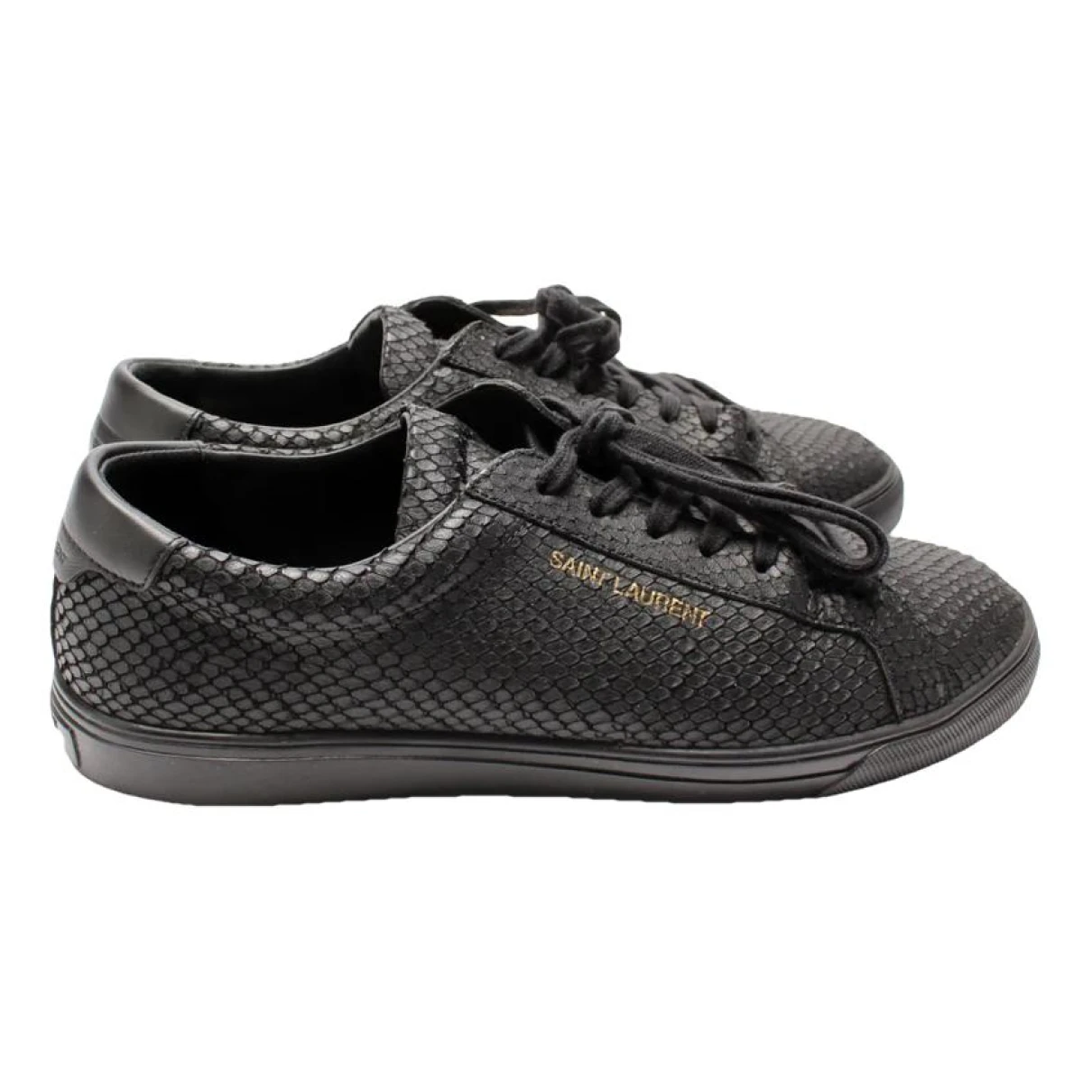 Pre-owned Saint Laurent Andy Python Low Trainers In Other