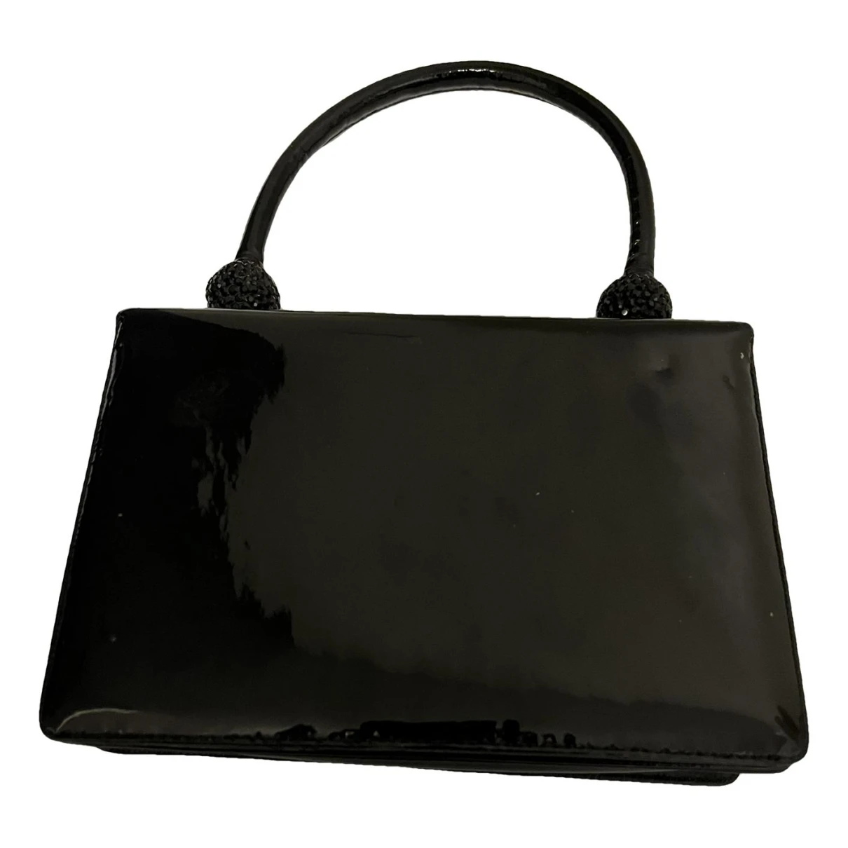 Pre-owned Judith Leiber Patent Leather Handbag In Black