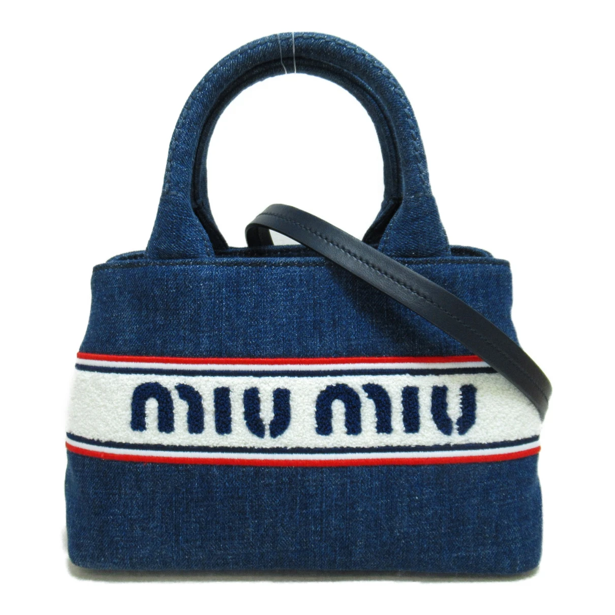 Pre-owned Miu Miu Handbag In Navy