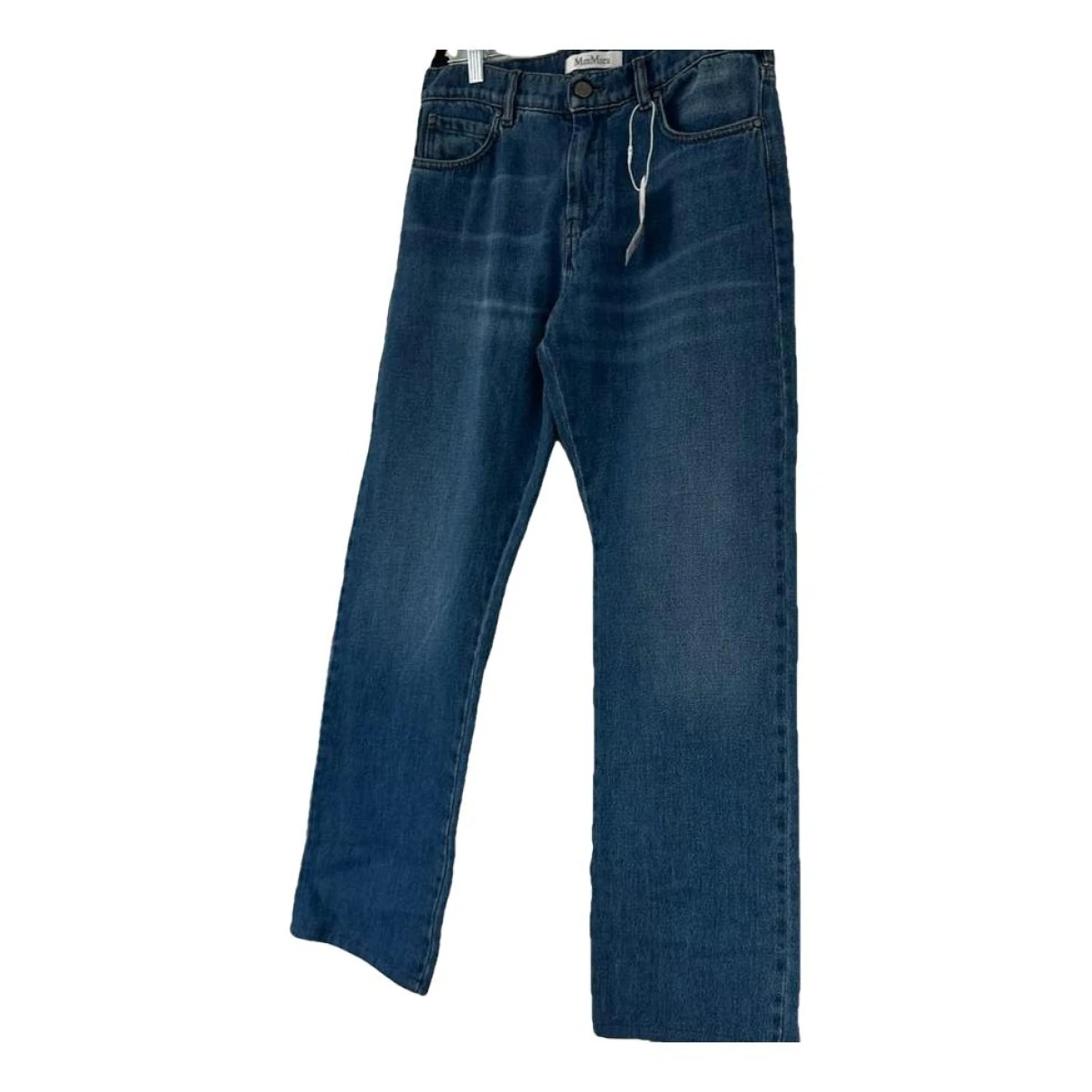 Pre-owned Max Mara Straight Jeans In Blue