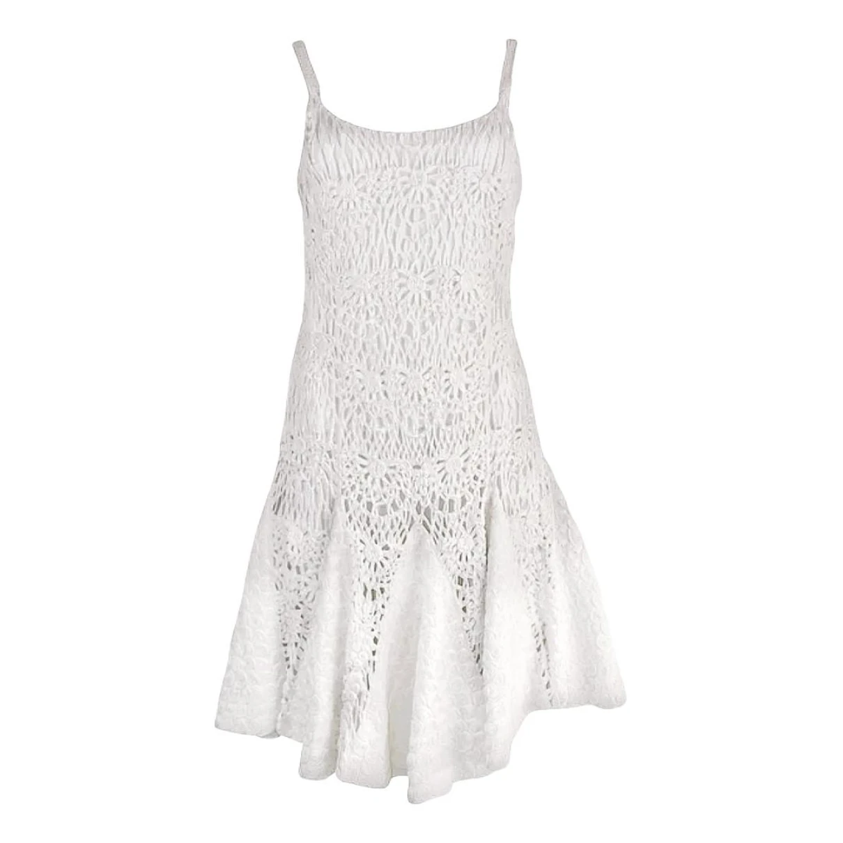 Pre-owned Ralph Lauren Mid-length Dress In White