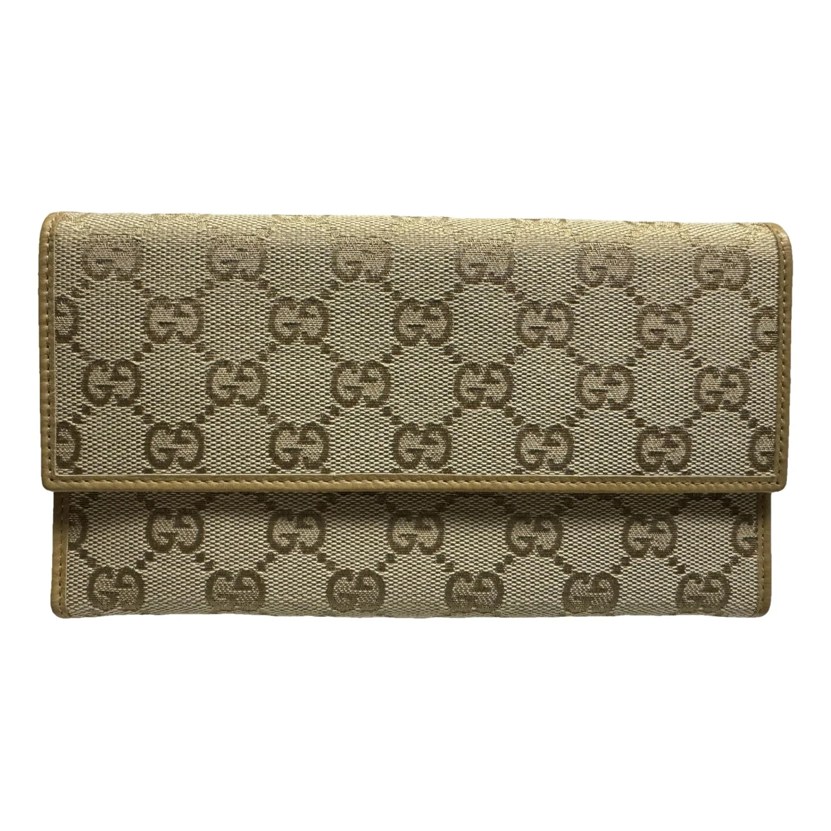 Pre-owned Gucci Wallet In Beige