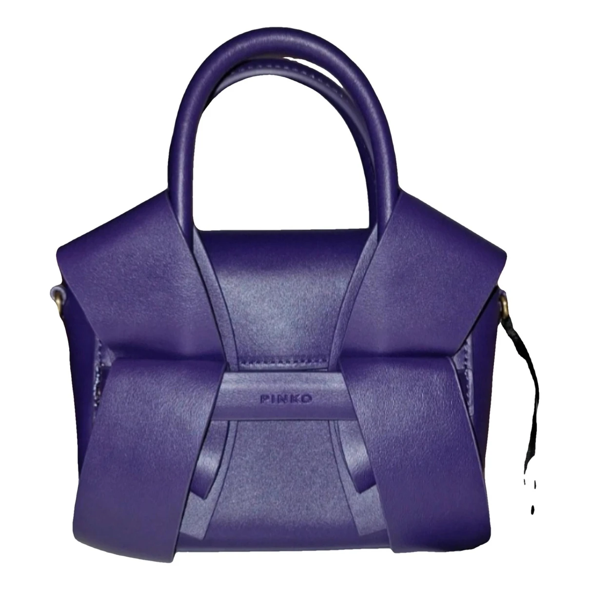 Pre-owned Pinko Leather Handbag In Purple