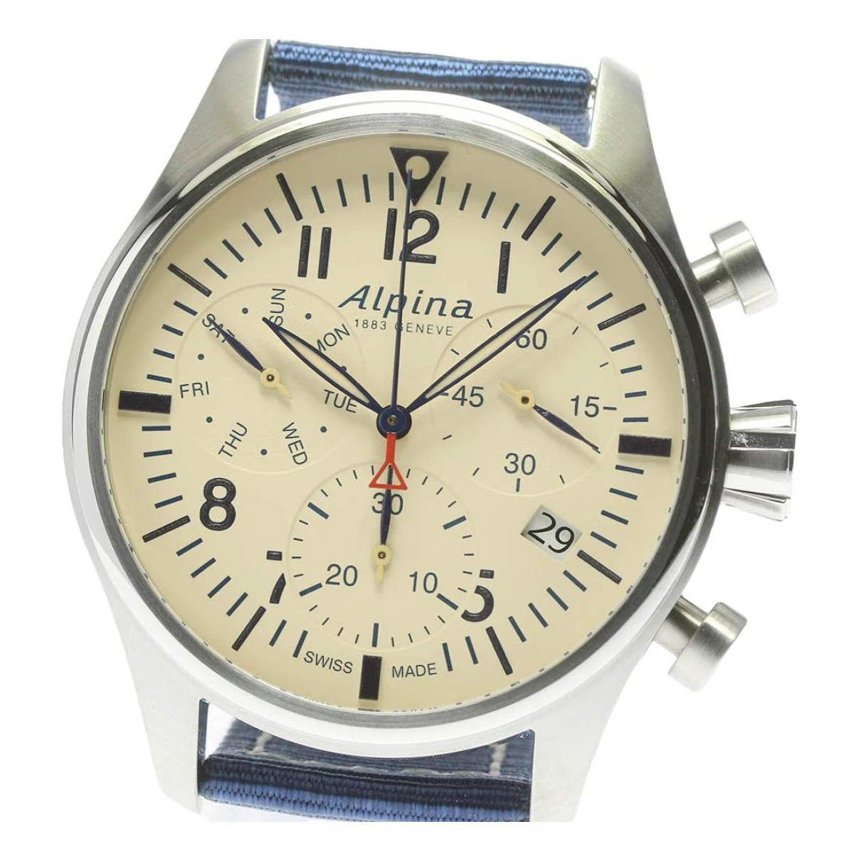 Pre-owned Alpina Watch In Beige