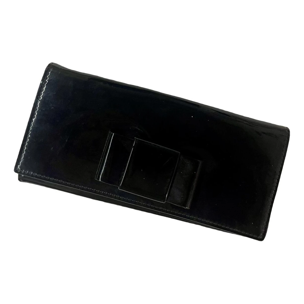 Pre-owned Miu Miu Leather Wallet In Black