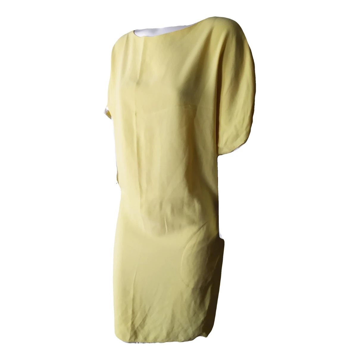 Pre-owned Joseph Wool Maxi Dress In Yellow
