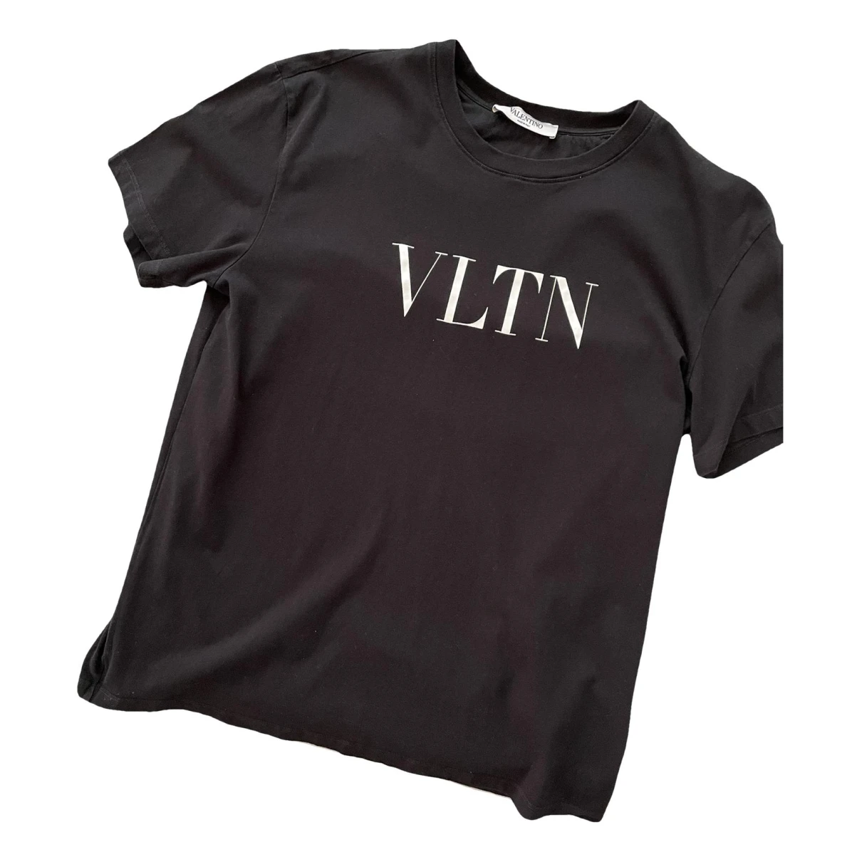 Pre-owned Valentino Vltn T-shirt In Black