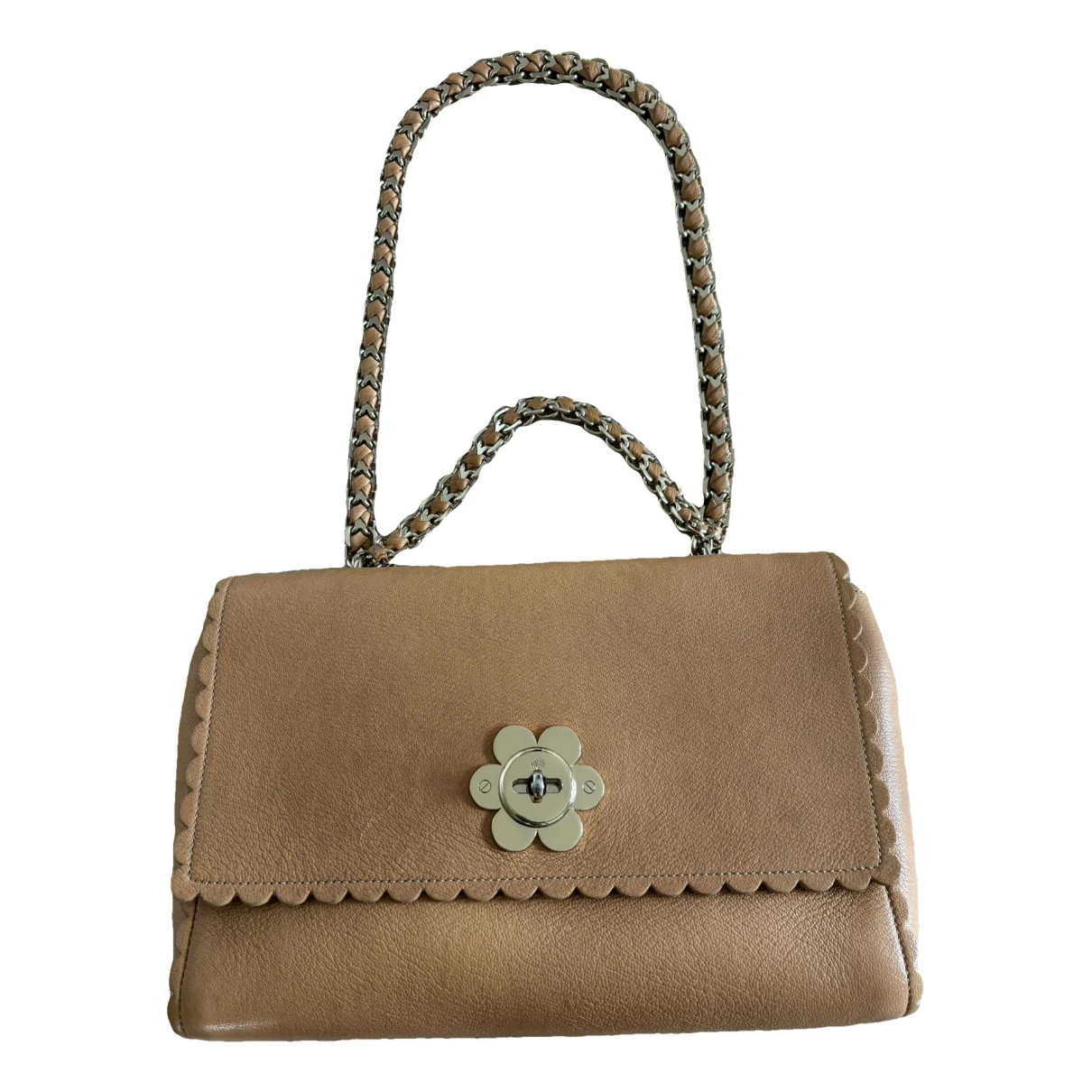 Pre-owned Mulberry Lily Leather Handbag In Camel