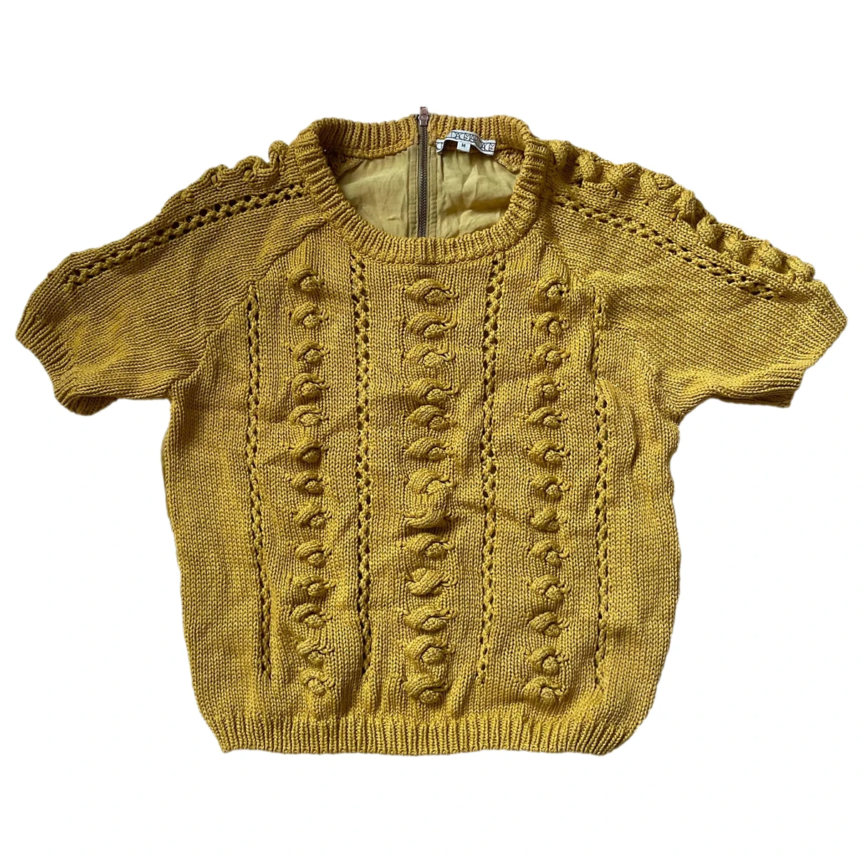 Pre-owned House Of Dagmar Top In Gold