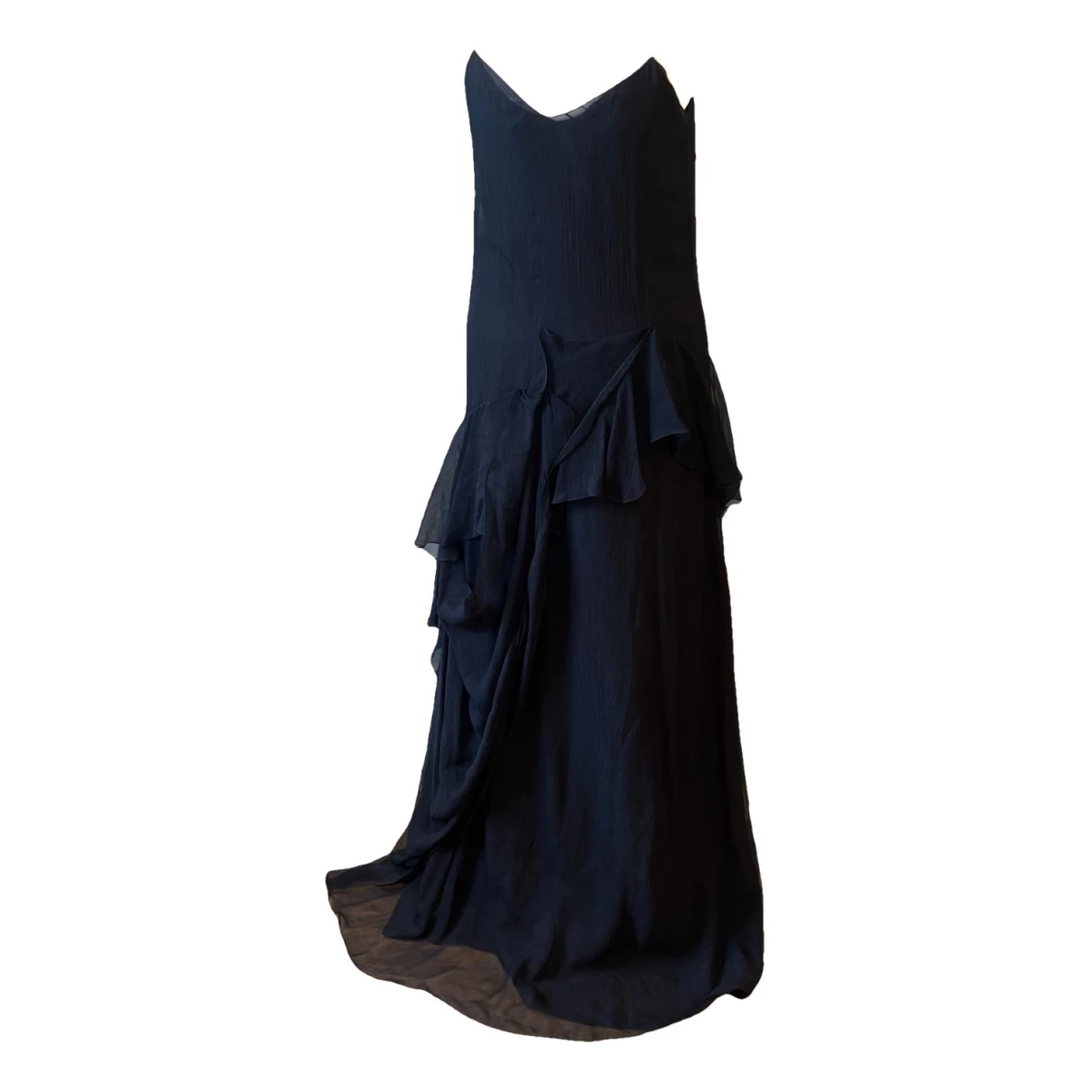 Pre-owned Marni Silk Maxi Dress In Black
