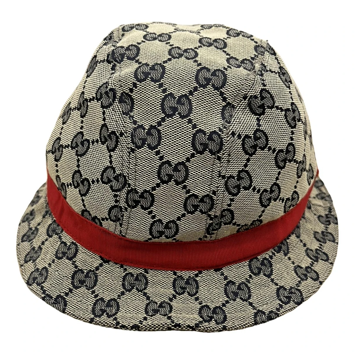 Pre-owned Gucci Cloth Hat In Brown