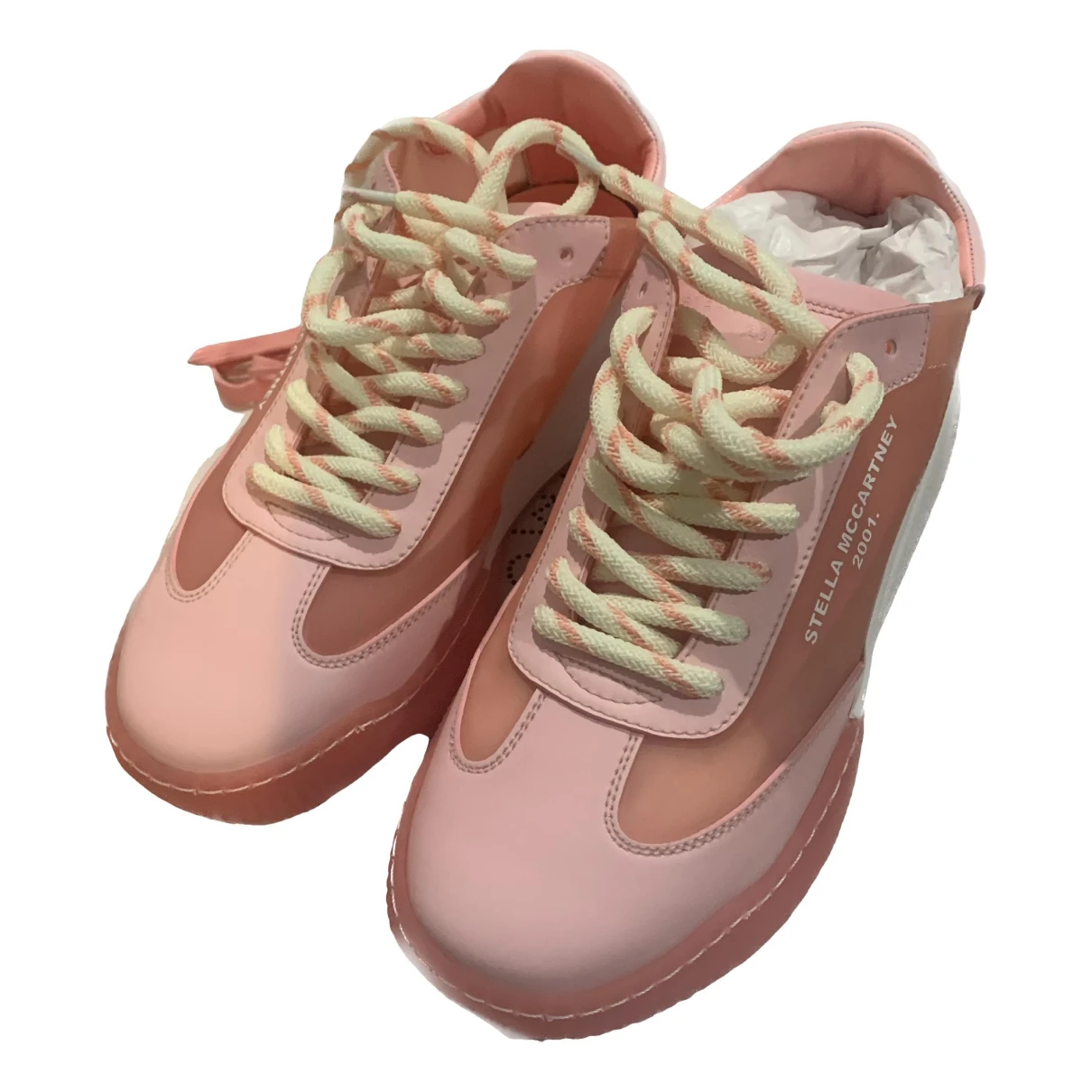 Pre-owned Stella Mccartney Leather Trainers In Pink