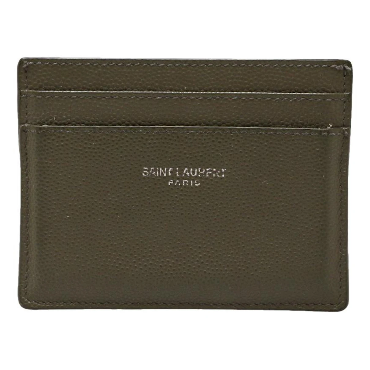 Pre-owned Saint Laurent Leather Card Wallet In Other
