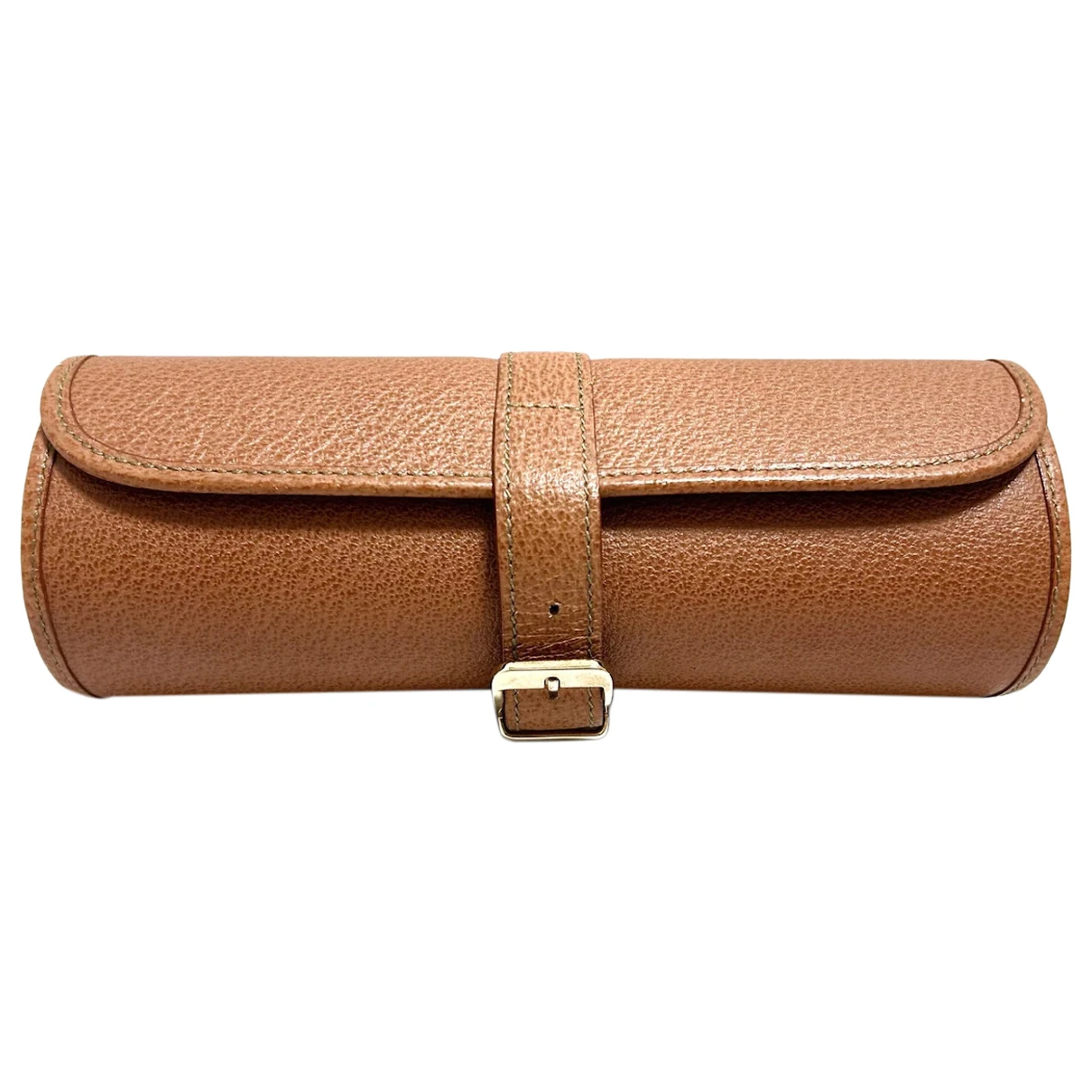 Pre-owned Bvlgari Leather Purse In Brown
