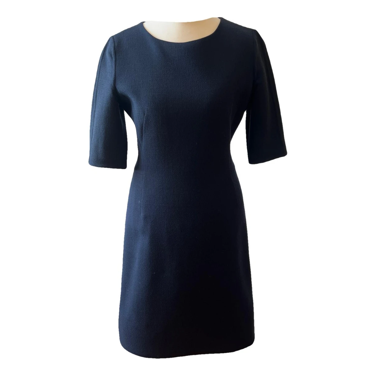 Pre-owned Akris Wool Mid-length Dress In Blue