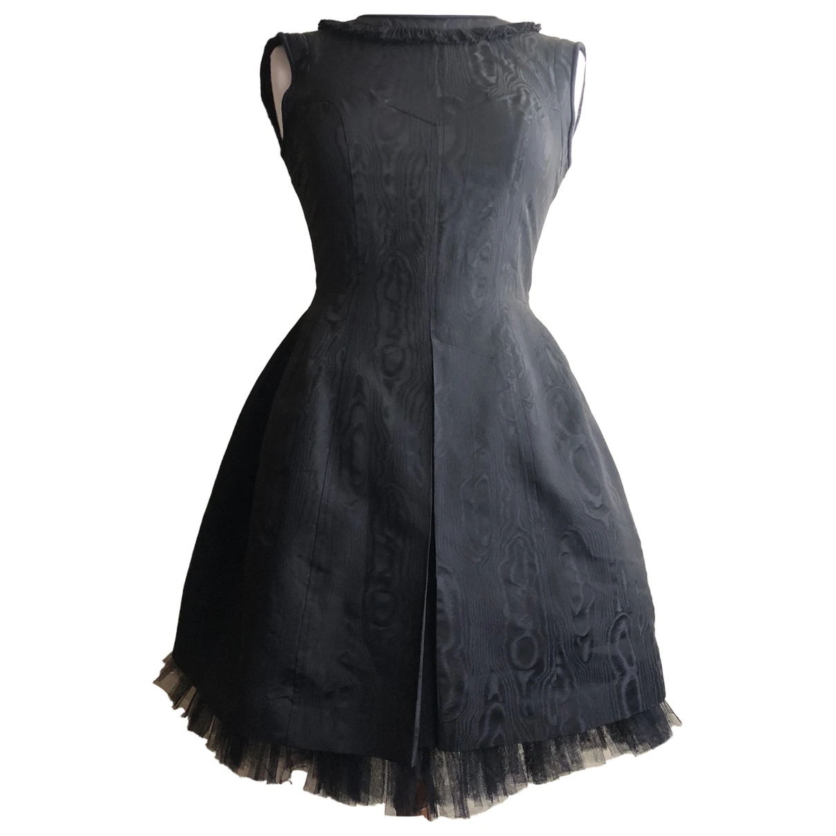 Pre-owned Marc By Marc Jacobs Silk Mini Dress In Black