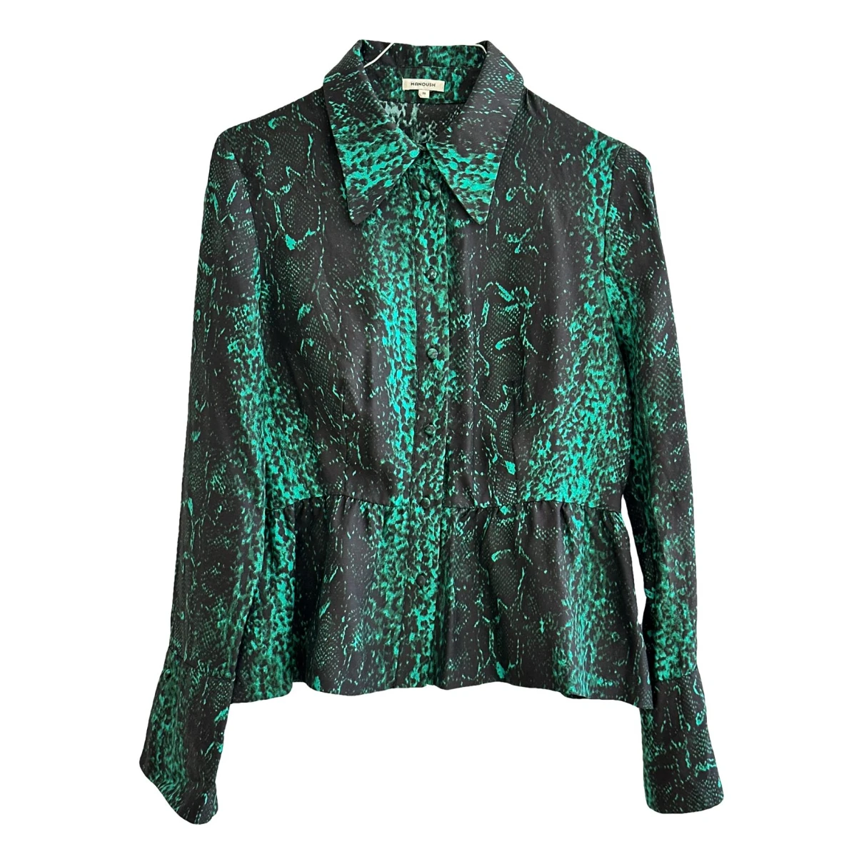 Pre-owned Manoush Silk Shirt In Green