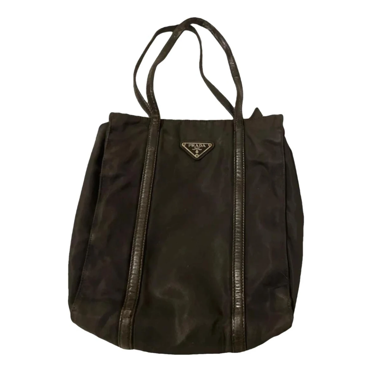 Pre-owned Prada Panier Handbag In Black