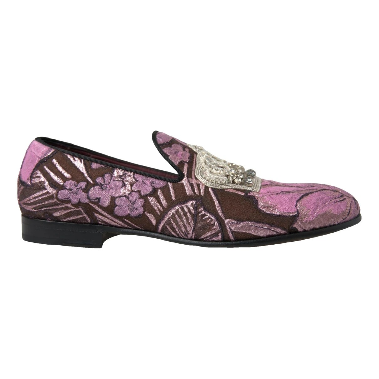 Pre-owned Dolce & Gabbana Leather Flats In Pink