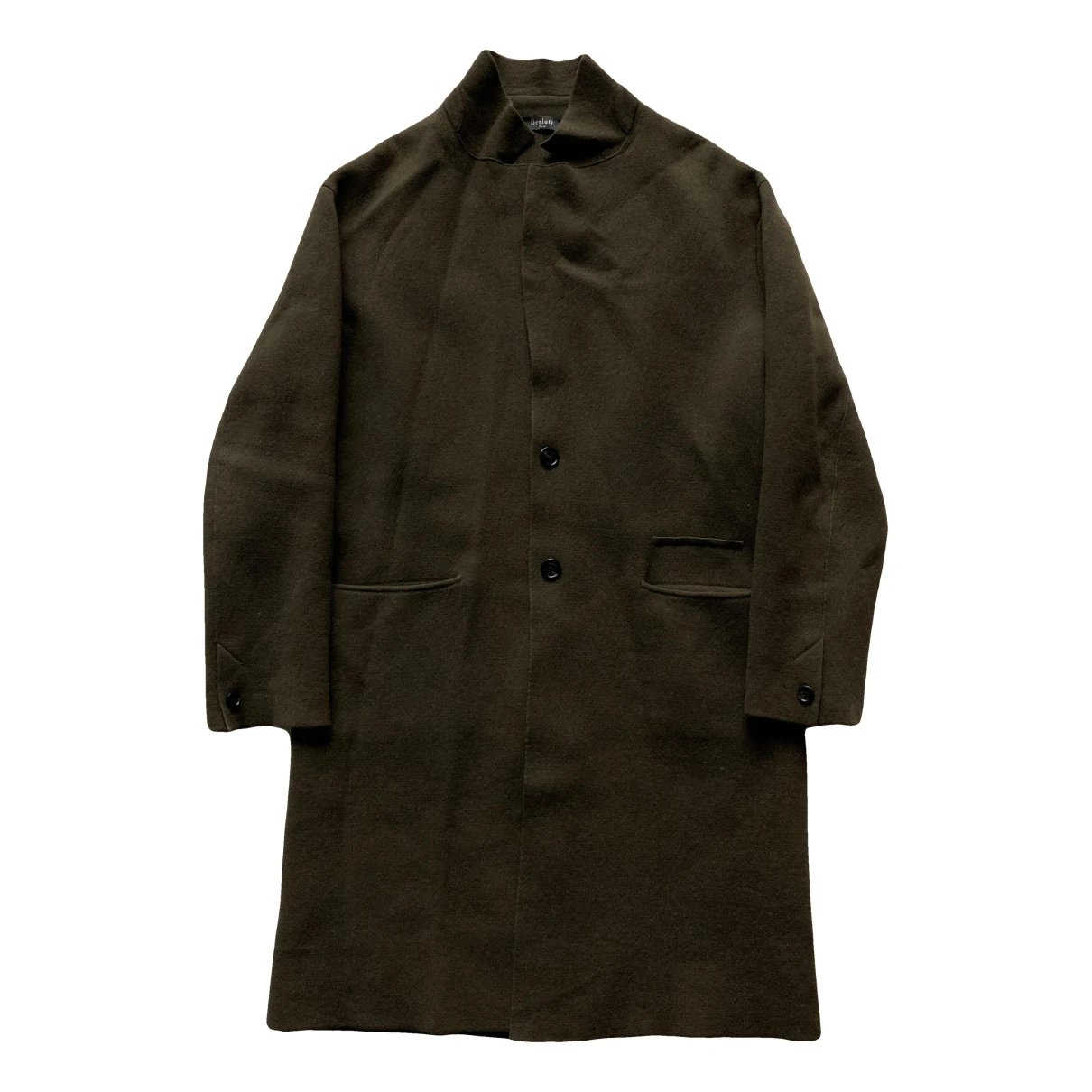 Pre-owned Berluti Cashmere Coat In Khaki