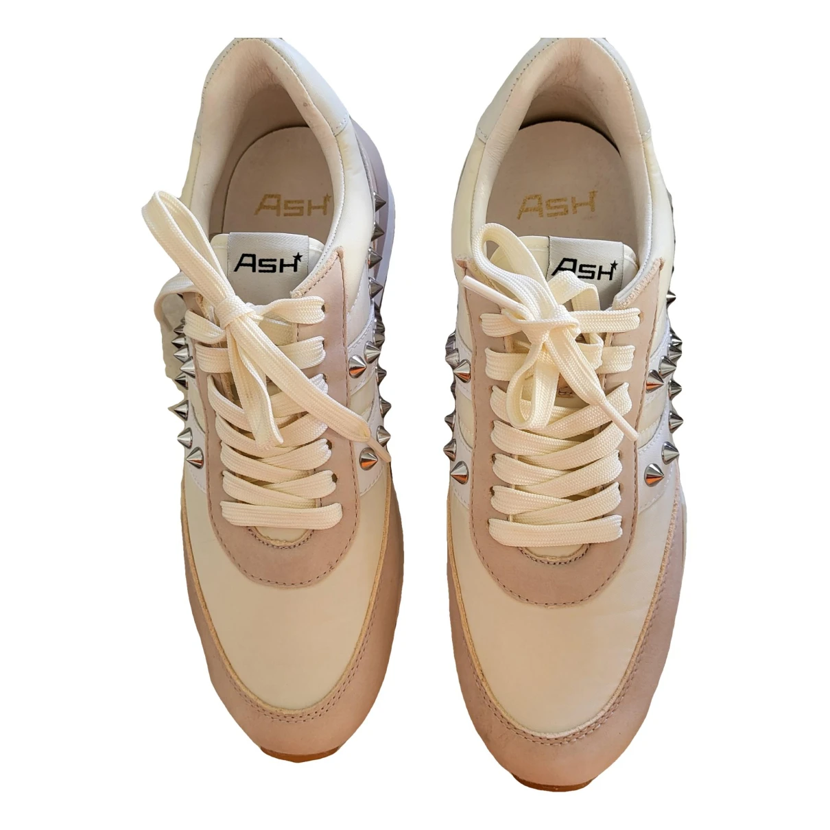 Pre-owned Ash Trainers In Beige