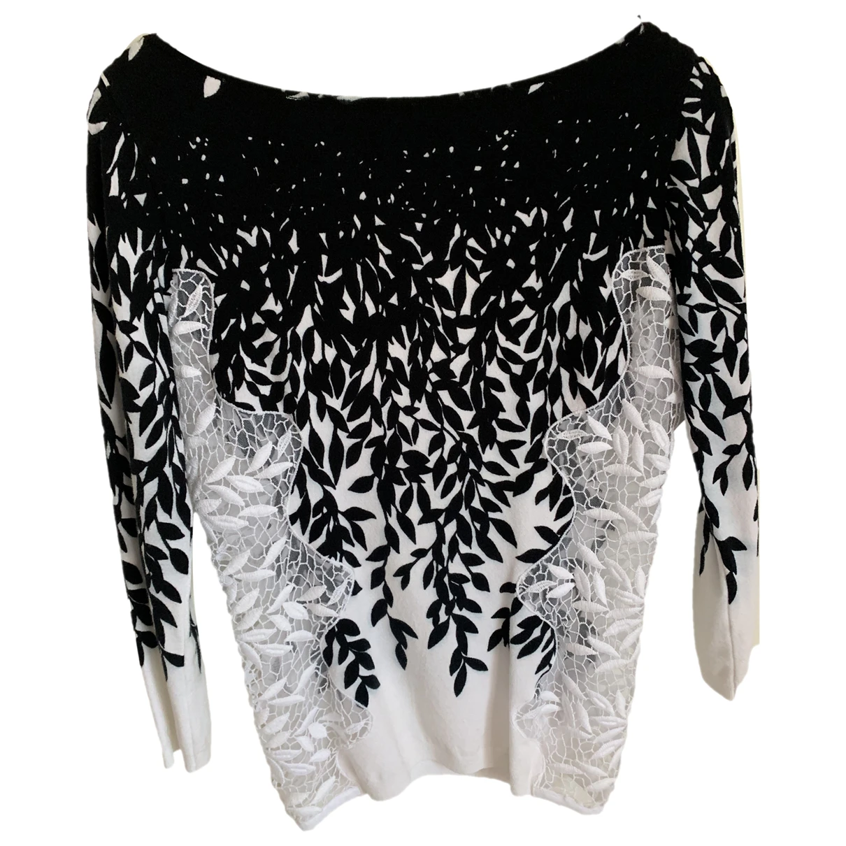 Pre-owned Blumarine Lace T-shirt In Multicolour