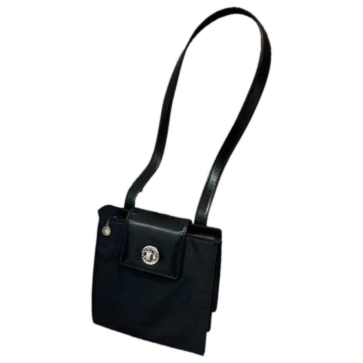 Pre-owned Bvlgari Cloth Handbag In Black